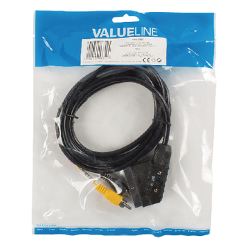 VLVP31120B20 Scart kabel scart male - 2x rca male 2.00 m zwart Verpakking foto